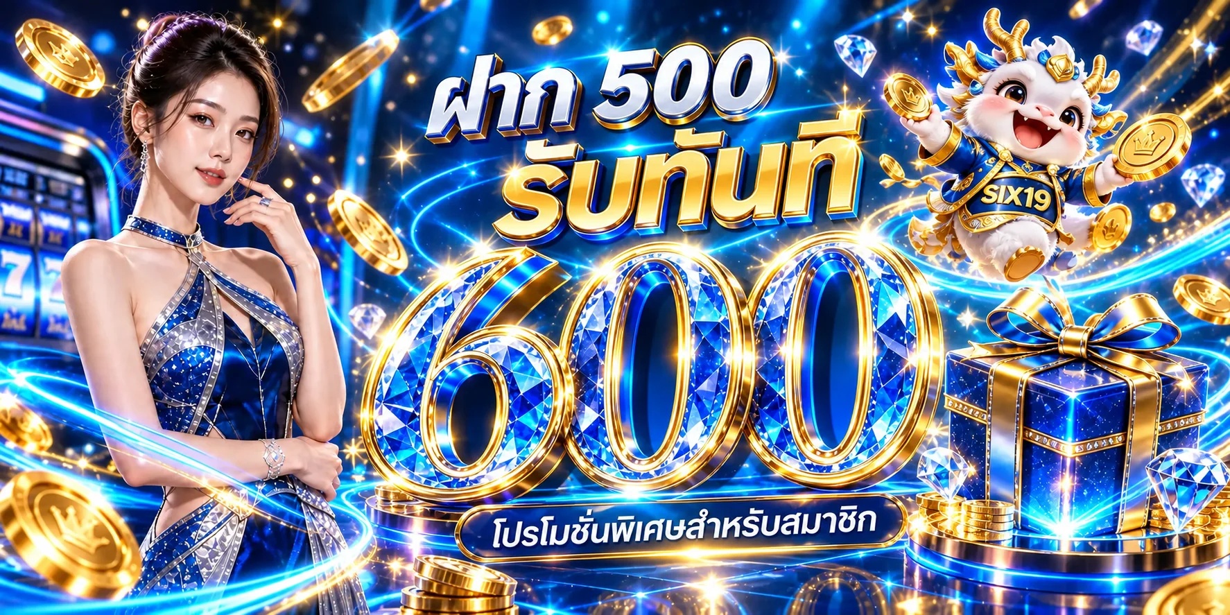 โบนัสต้อนรับสมาชิก SIX19 พร้อมของรางวัล